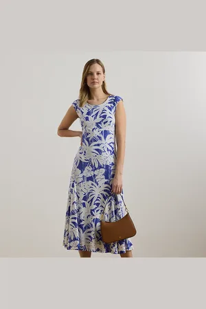 Ralph Lauren Robe en jersey stretch à motif palmiers