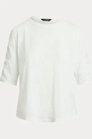 Ralph Lauren T-shirt en jersey de coton flammé