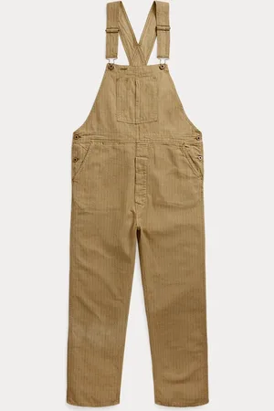 Ralph Lauren Salopette rayée en lin et coton