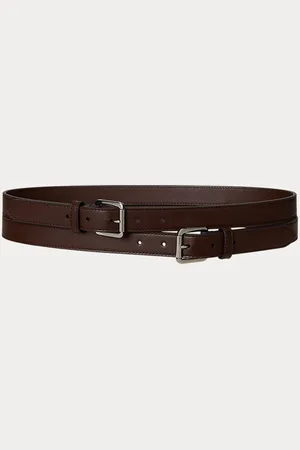 Ralph Lauren Ceinture empilée à deux boucles en cuir