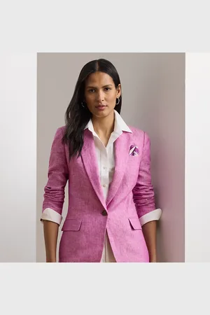 Ralph Lauren Blazer en lin à chevrons