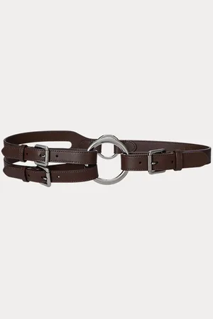 Ralph Lauren Ceinture en cuir à anneau en O