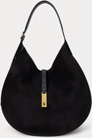 Ralph Lauren Grand sac Shoulder Polo ID en daim