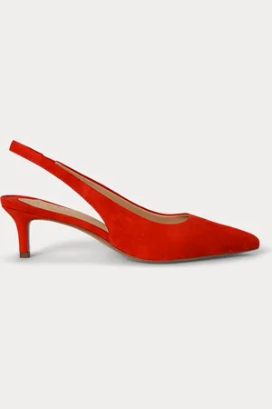 Ralph Lauren Escarpins Lolah II bride arrière en daim
