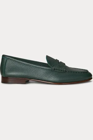 Ralph Lauren Mocassins penny loafer en cuir chagrin