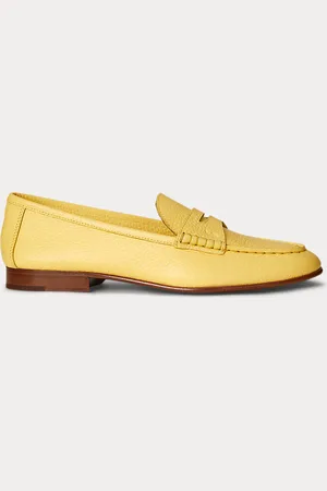 Ralph Lauren Mocassins penny loafer en cuir chagrin
