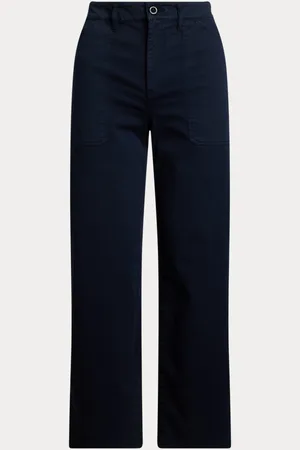 Ralph Lauren Pantalon 7/8 à jambe large chino stretch