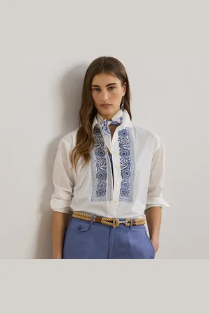 Ralph Lauren Chemise géométrique en popeline de coton