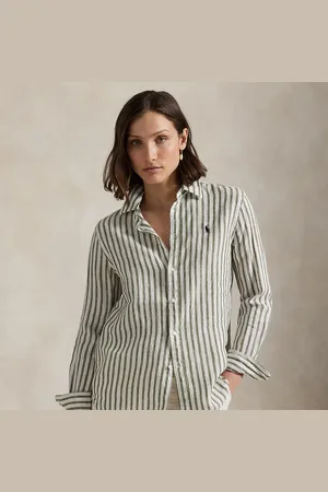 Ralph Lauren Chemise rayée Classic Fit en lin
