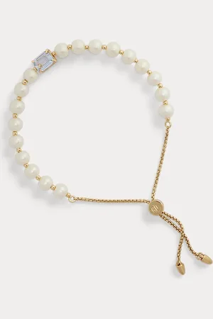 Ralph Lauren Bracelet coulissant à perles fantaisie