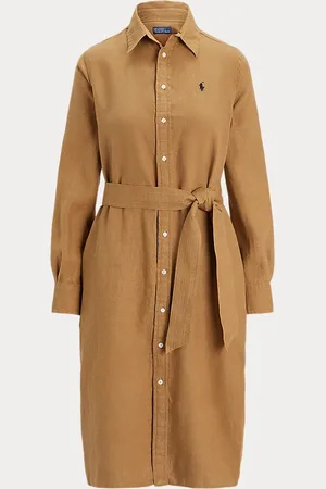 Ralph Lauren Robe-chemise ceinturée en lin