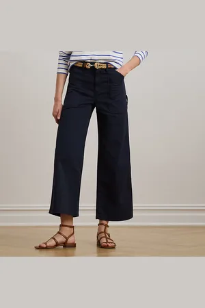 Ralph Lauren Pantalon 7/8 à jambe large chino stretch