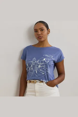 Ralph Lauren Grandes Tailles - T-shirt graphique en jersey de coton
