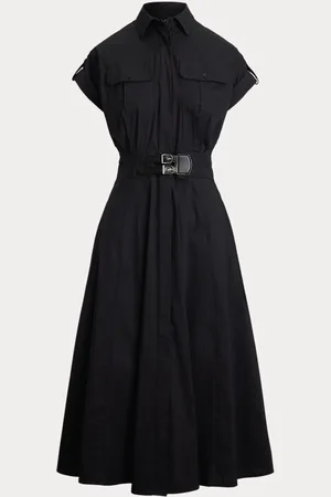 Ralph Lauren Robe-chemise bordée de boucles en coton