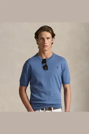 Ralph Lauren Pull col rond à manches courtes en coton