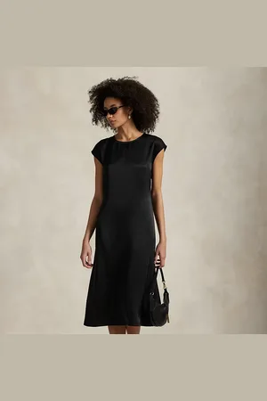 Ralph Lauren Robe à mancherons en satin