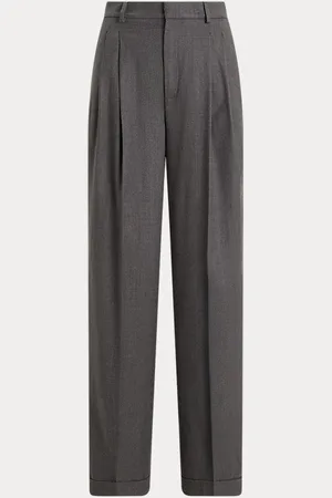 Ralph Lauren Pantalon à jambe large en flanelle