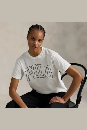 Ralph Lauren T-shirt col rond logo jersey de coton