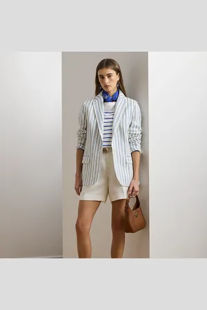 Ralph Lauren Short à pinces en sergé de lin mélangé