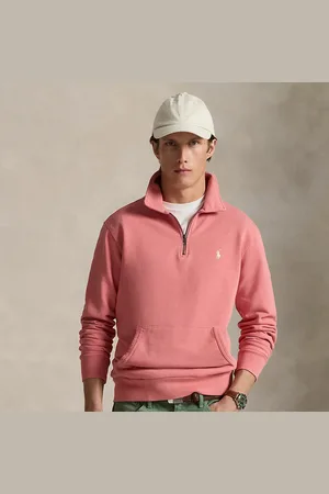 Ralph Lauren Sweat demi-zippé en coton bouclé