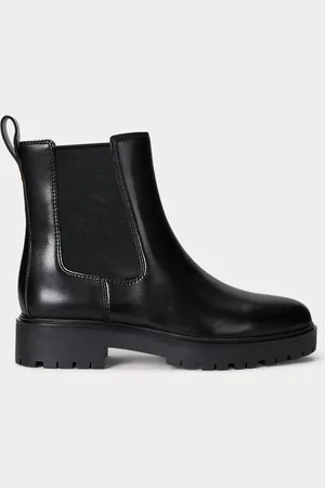 Ralph Lauren Bottines Allyson en cuir tanné