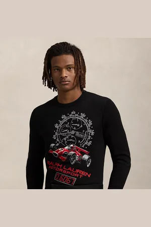 Ralph Lauren Pull à voiture de course en intarsia