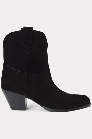 Ralph Lauren Bottes western en vachette velours