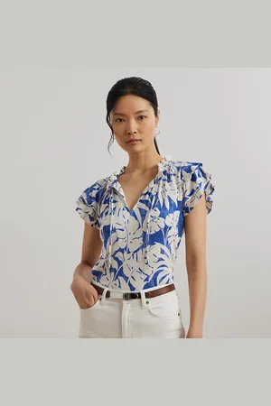 Ralph Lauren Haut lavallière motif palmes en jersey