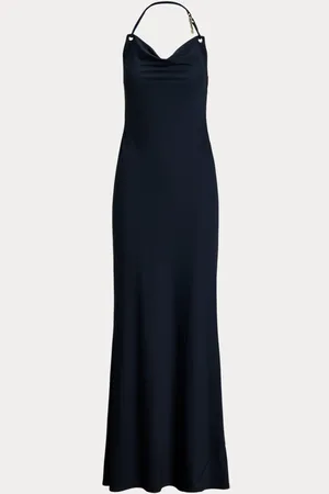 Ralph Lauren Robe de soirée dos nu à col boule jersey