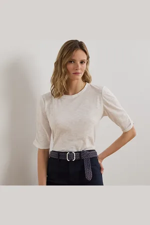 Ralph Lauren T-shirt en jersey de coton flammé