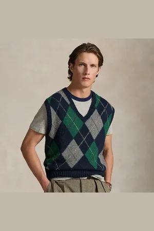Ralph Lauren Pull débardeur Big Fit à losanges