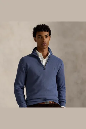 Ralph Lauren Pull demi-zippé en coton piqué