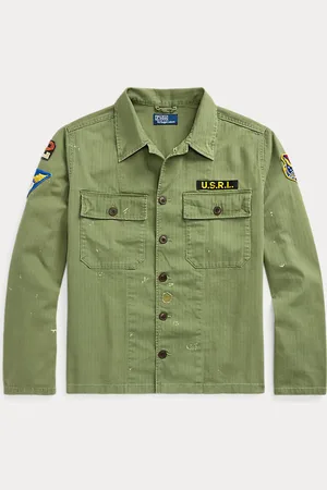 Ralph Lauren Chemise workwear Relaxed sergé chevrons