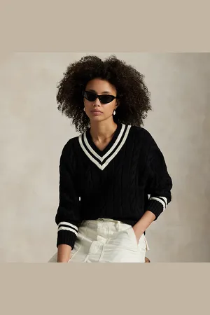 Ralph Lauren Pull de cricket en tricot d