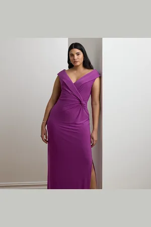 Ralph Lauren Grandes Tailles - Robe de soirée jersey épaules dégagées