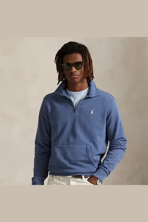 Ralph Lauren Sweat demi-zippé en coton bouclé