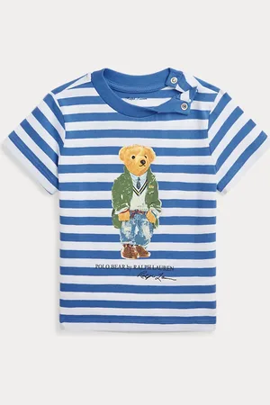 Ralph Lauren T-shirt Polo Bear rayé jersey de coton