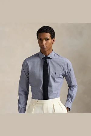 Ralph Lauren Chemise motif écossais popeline stretch