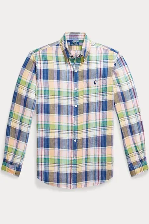 Ralph Lauren Chemise écossaise Classic Fit en lin