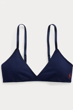 Ralph Lauren Haut de bikini triangle festonné