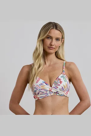 Ralph Lauren Haut de bikini fleuri croisé devant
