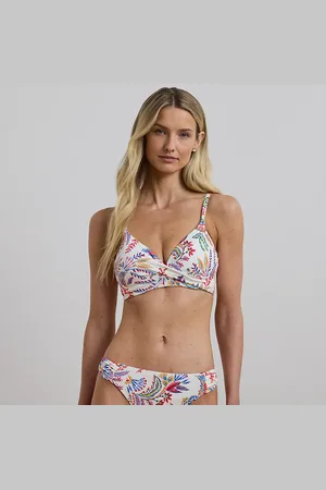 Ralph Lauren Bas de bikini shorty fleuri croisé