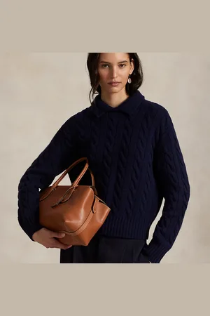 Ralph Lauren Sacoche Bellport en cuir