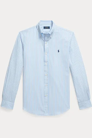 Ralph Lauren Chemise rayée ajustée popeline stretch