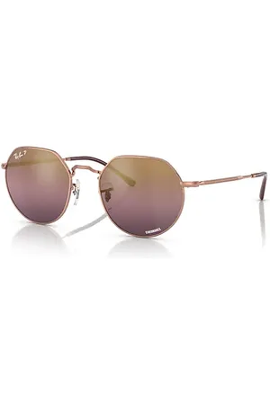 Ray-Ban Jack Chromance Lunettes De Soleil Monture Verres Rouge Polarisé 53-20