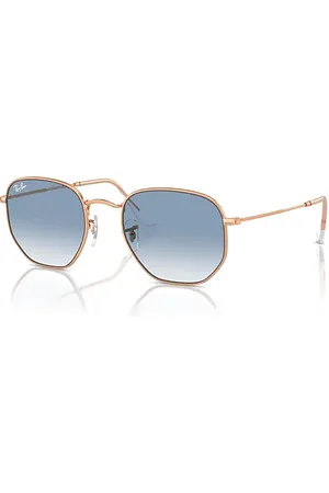 Ray-Ban Hexagonal Lunettes De Soleil Monture Verres Bleu 54-21
