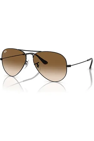 Ray-Ban Aviator Gradient Lunettes De Soleil Monture Verres Brun 55-14