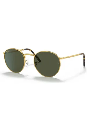 Ray-Ban New Round Lunettes De Soleil Monture Verres Vert 50-21