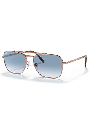 Ray-Ban New Caravan Lunettes De Soleil Monture Verres Bleu 58-15