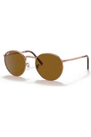 Ray-Ban New Round Lunettes De Soleil Monture Verres Brun 50-21